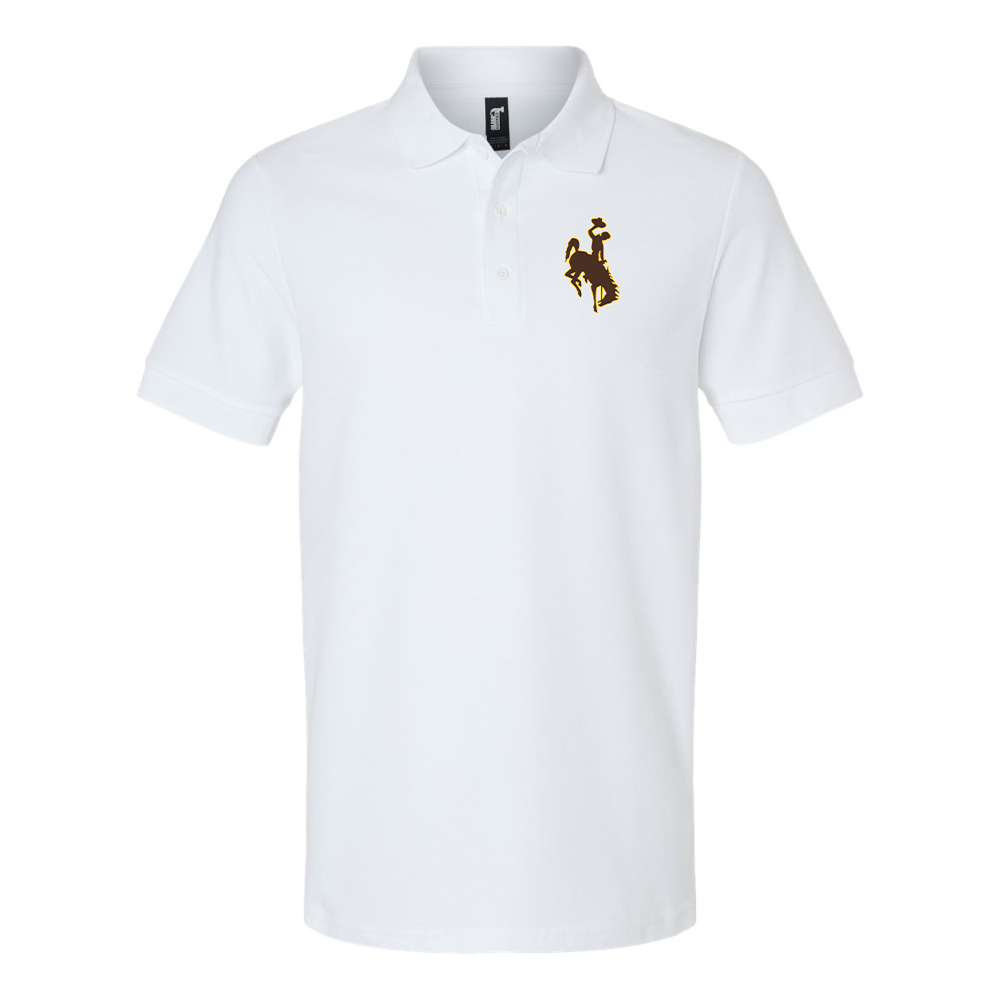 Men's Wyoming Cowboys Gildan Hammer Pique Polo